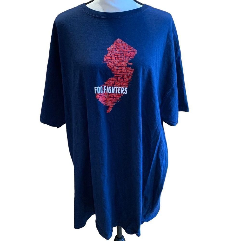 Foo Fighters Band Shirt New Jersey Men’s T-Shirt, Size 2XL RARE!‎